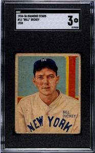 1934 Diamond Stars Bill Dickey Card #11