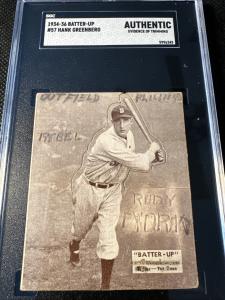 Hank Greenberg 1934-36 National Chicle Card #57
