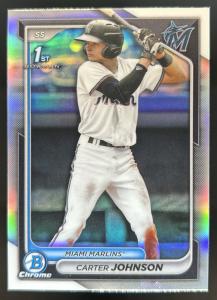 Carter Johnson 2024 Bowman Draft Chrome Refractor