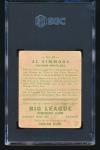 1933 Goudey Al Simmons Card #35 SGC 3