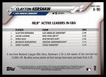 2020 Topps Update Clayton Kershaw Dodgers Card