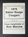 1976 Terry Leach Baton Rouge Cougars Card