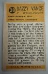 1963 Bazooka Dazzy Vance #28 Brooklyn Dodgers Card