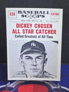 1961 Nu-Cards Bill Dickey Baseball Scoops #434