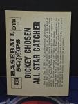 1961 Nu-Cards Bill Dickey Baseball Scoops #434