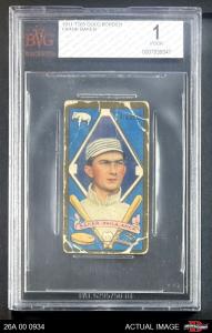 1911 T205 Home Run Baker Athletics Card