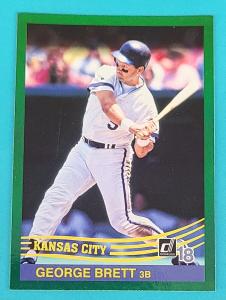 2018 Donruss Holo Green George Brett Card