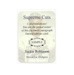 Jackie Robinson Autograph Limited Edition Custom Card