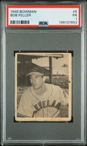 1948 Bowman Bob Feller #5 Card