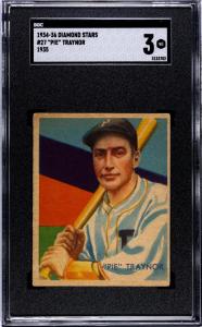 1934 Diamond Stars Pie Traynor #27 Card
