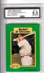 1987 Joe DiMaggio Yankees Card #15 CCG 9.5