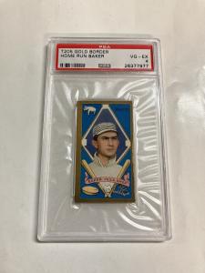 PSA 4 T205 Home Run Baker Gold Border Card