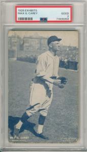 1928 Max Carey Brooklyn Robins PSA2 Card