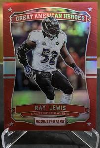 2016 Panini Ray Lewis Great American Heroes Red #/99