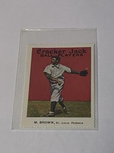 Mordecai Brown Cracker Jack Reprint Card