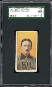 1909-11 T206 Bobby Wallace Sweet Caporal Card
