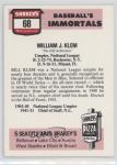 1976 Shakey's Baseball Hall of Fame Bill Klem Card