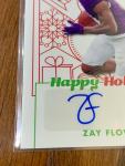 2023 Leaf Holiday Zay Flowers Autograph Card