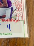 2023 Leaf Holiday Zay Flowers Autograph Card