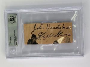 Lefty Grove Cut Auto John Vander Meer Card