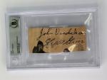 Lefty Grove Cut Auto John Vander Meer Card