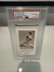 1993 Pinnacle Joe DiMaggio Autograph Card 5/5