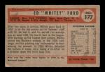 1954 Bowman Whitey Ford #177 Baseball Card