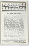 Harry Wright 1975 Fleer Pioneers of Baseball Card