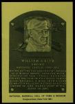 Bill Klem 1981-89 Hall of Fame Plaque Card