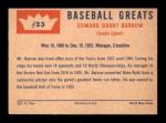 1960 Fleer Ed Barrow #23 Baseball Card