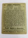1939 Play Ball Hank Greenberg #56 Card
