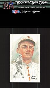 1980 Perez-Steele Hall of Fame Max Carey Card