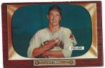 1955 Bowman Bob Feller Cleveland Indians Card