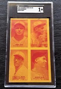 1929-30 Exhibits Jimmie Foxx, Lefty Grove, Mickey Cochrane