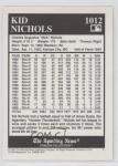 1994 Conlon Collection Kid Nichols #1012 HOF Card
