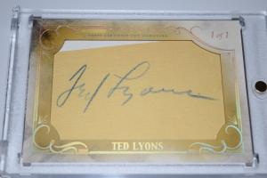2016 Topps Five Star Ted Lyons Auto 1/1