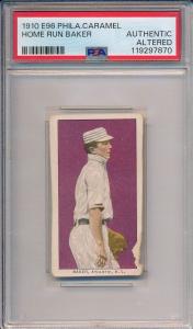1910 E96 Home Run Baker Card - PSA AA