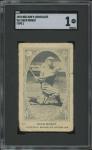 1922 Neilson's Chocolate Zack Wheat Baseball Card SGC 1