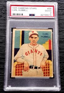 1935 Diamond Stars Carl Hubbell Baseball Card #39