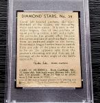 1935 Diamond Stars Carl Hubbell Baseball Card #39
