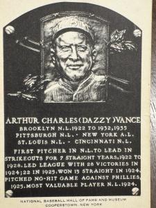 Dazzy Vance Artvue Hall of Fame Postcard