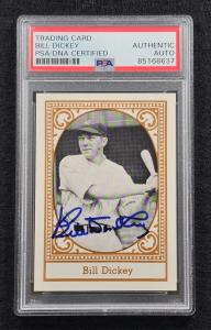 Bill Dickey Autographed Yankees Baseball Card