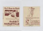 1936 National Chicle Rabbit Maranville #3 Card
