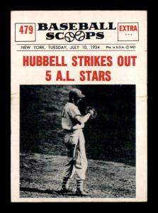 1961 NuCard Scoops #479 Carl Hubbell Card