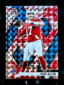 Josh Allen 2025 Mosaic Red Camo Card #150