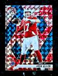 Josh Allen 2025 Mosaic Red Camo Card #150