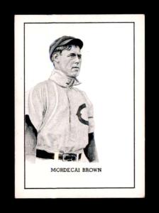 1950 Callahan HOF #8 Mordecai Brown Card