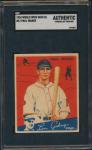 1934 World Wide Gum Paul Waner Card
