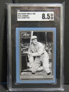 2022 Panini Three & Two Al Simmons #9 SGC 8.5