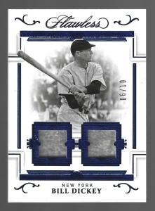 Bill Dickey 2021 Panini Flawless Dual Relics